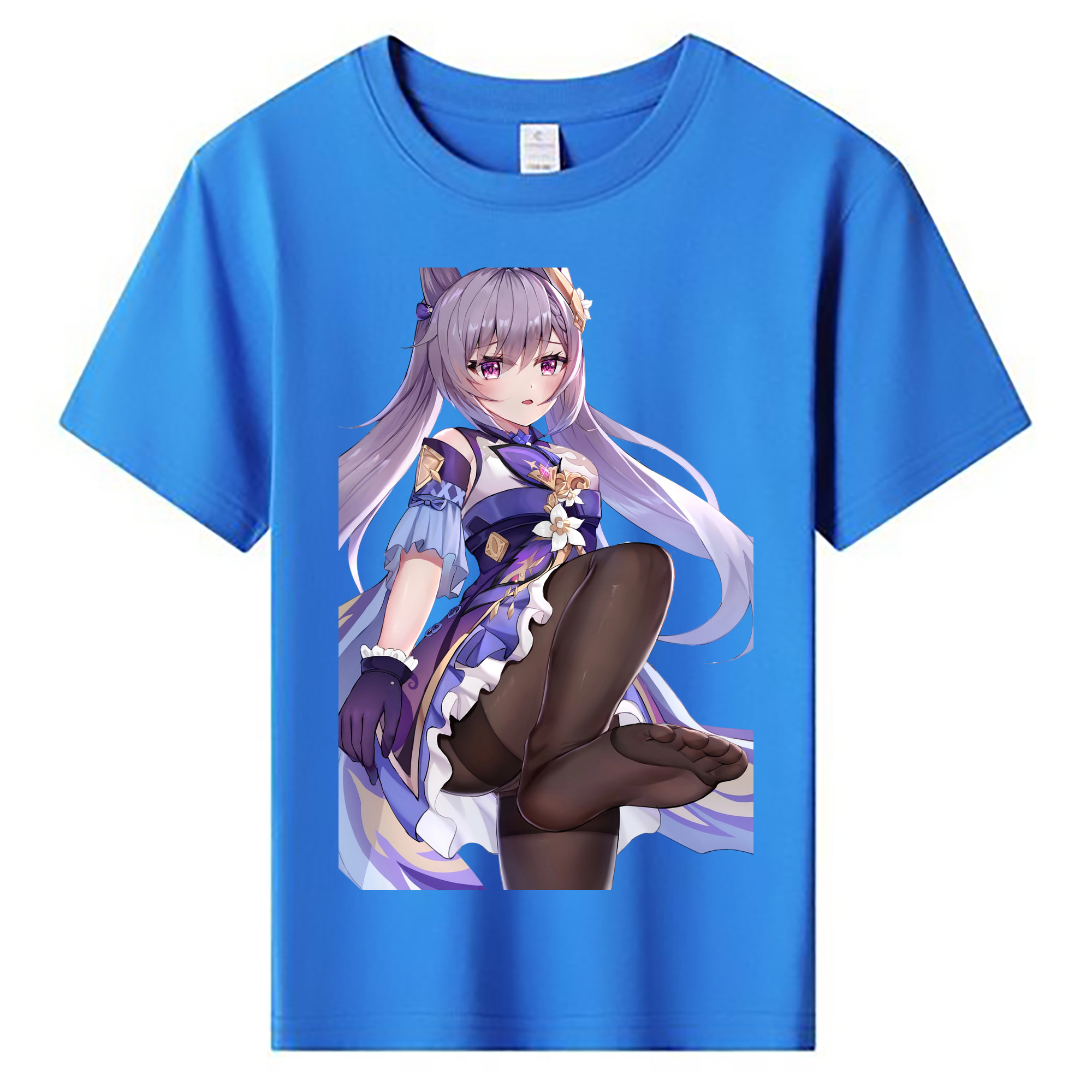 げんし神 刻晴 こくせい genshin Kokusei 綿100％キッズTシャツ（フロントプリント）
